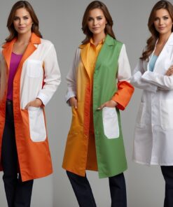 white scrub coat