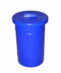 Recycle Bin with Lid - Round - Plastic - 50L - 32 (���) x 45 cm - LB067