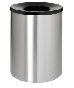 Stainless Steel Litter Bin - Coastal Grade - Non Rust - Funnel Top Lid - 400 �� x 600 (H) mm - 674NR