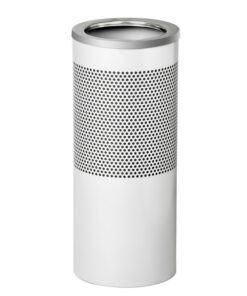 Stainless Steel Litter Bin - Perforated - Rim Lid - 240 �� x 600 (H) mm - Silver - 595SI