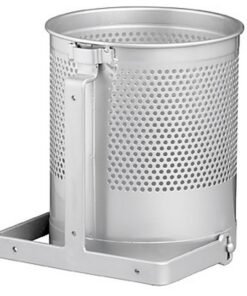 Waste Paper Bin - Wall Mounted - 250 �� x 300 (H) mm - Silver - 590SI