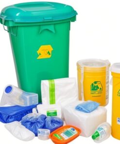 yellow biohazard bin