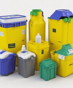 biohazard trash can