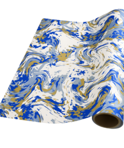 Blue & Gold Marble (5m x 50cm)