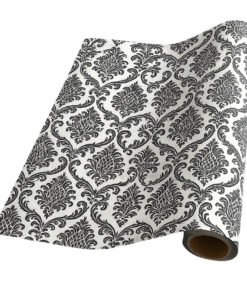 Damask Black & White (50m x 50cm Roll)