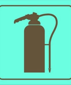 Photoluminescent Sign - Fire Extinguisher - 190 x 190mm - SIGNPFE190
