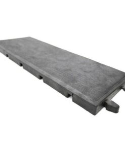 Female Edging for MK3 Drainage and Bakkie Mat - 48 x 18 x 2 cm - Black - RUBMK3RF