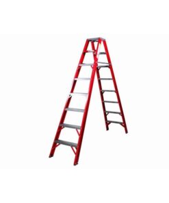 Fibreglass Double Sided Ladder - Industrial A-Frame - 12 Steps - 3.6m - FGSD12