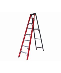 Fibreglass Single Sided Ladder - Industrial A-Frame - 6 Steps - 1.8m - FGS6