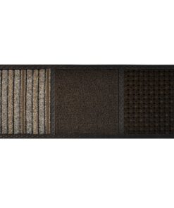 Disinfectant Mat - COBAcare Trio Zone - 99.5 x 39.5 x 1.5 cm - Brown, Brown and Beige - CDM006