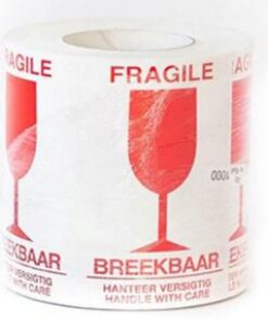 Packaging Label - Glass and Handle with Care - Pack of 1000 - 2G_LAGLASHA