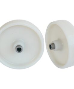 Castor Replacement Wheel with Bush - Nylon - White - 100mm ? - Pack of 2 - N100 - MOQ 200
