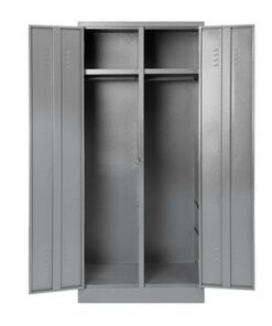Steel Hostel Locker - Metal - Double - 180 x 79 x 52 cm - DHL04-grey