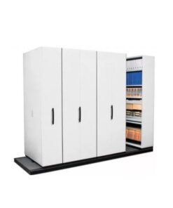 Steel Bulk Filer - Mobile Shelving - 14 Bay - 650 x 110 x 232 cm - Motorcraft Grey - 14BAY400