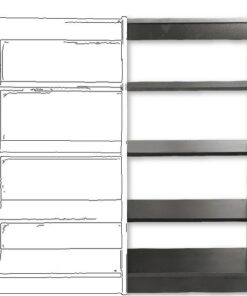 Steel Shelving 5 Shelves - Boltless - Add on Bay - 201 x 91.4 x 45.7 cm