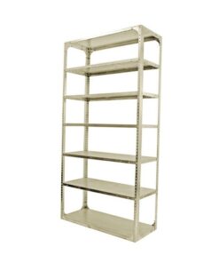 Bolted Shelving Steel Bay 7 Shelves - Uni-Angle - Seven Shelf Kit - Painted - 304.8 x 91.4 x 45.7 cm