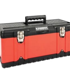 Kennedy Plastic Tool Box - Red - Removable Tray - 58.2 x 29.8 x 25.5 cm