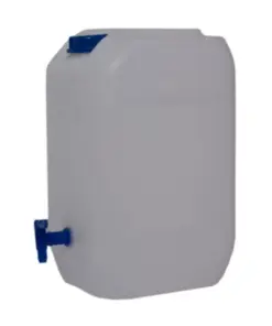 25L Poly Container 1000g With Tap & Lid (Natural) Food Grade