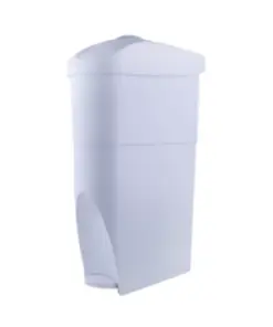 18L Foot Pedal She/Bin (White)