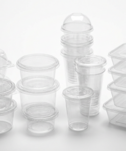 Jars. Plastic And Glass.