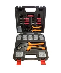 Te Deutsch Extraction & Terminal Crimping Tool Kit, Changeable Heads, 25Pc