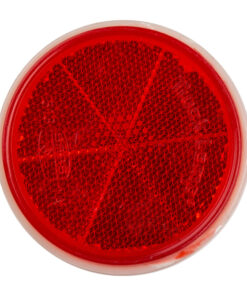 Reflector Round Centre Bolt Red 60Mm