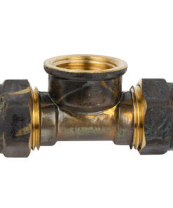 Compression Brass Tee Cxcxfi 22Mmx3/4 Sabs