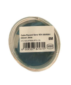 Cable Ripcord White 5M 0.5Mm
