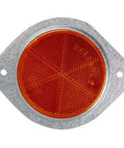 Round Reflector Amber 76Mm