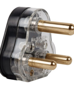 Nexus Plugtop Solid Pin Black 16A
