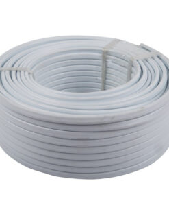 Cable Flat 2 Core + Earth White 20M 2.5Mm