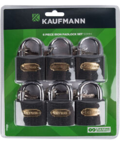 Kaufmann Steel Lock Set 6 Pc 50Mm